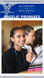 Image of Academy of the Holy Angels' planned giving newsletter, Angelic Promises